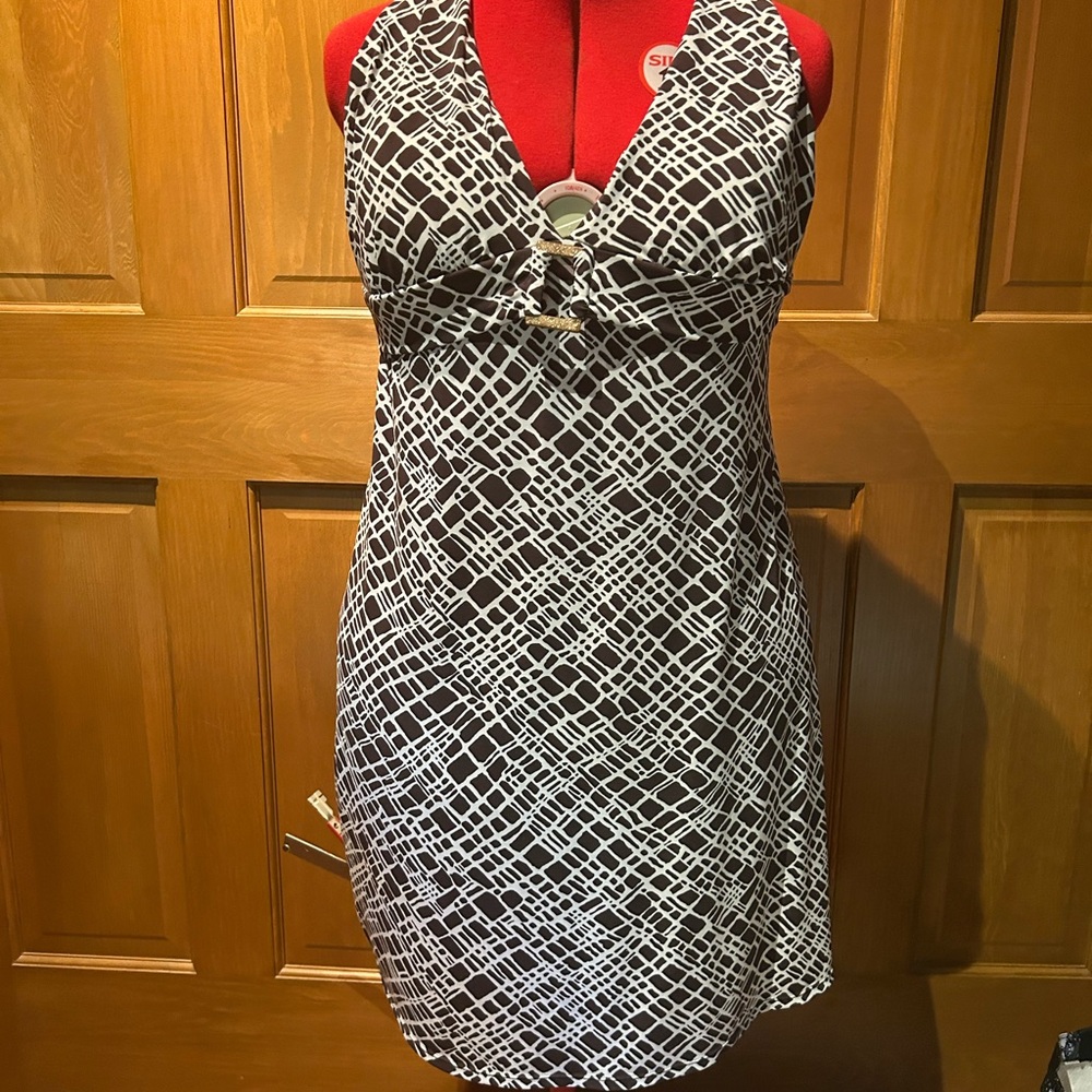 Jantzen Brown and White print Dress